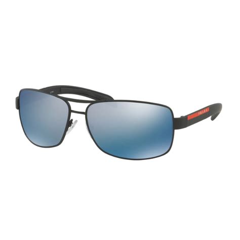 prada ps 54is dg02e0|Prada Men's Black Square Sunglasses PS 54IS DG02E0 65.